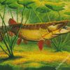 Musky Fish Underwater diamond painting