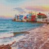 Mykonos Island diamond painting