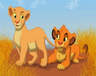 Nala And Simba diamond painting