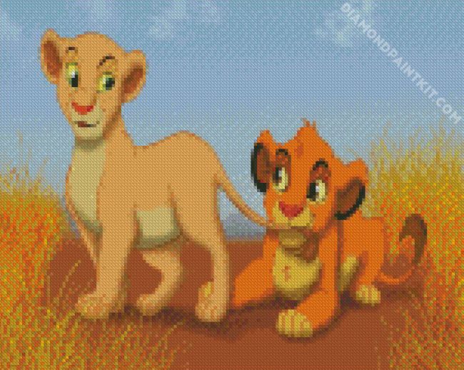 Nala And Simba diamond painting