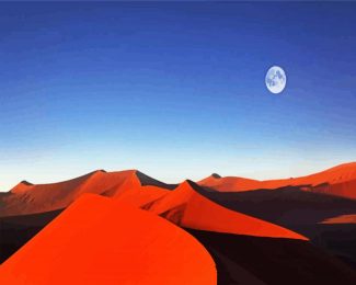 Namibia Desert Moonlight diamond painting