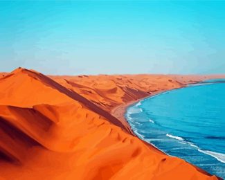 Namibia Desert Seascape diamond painting