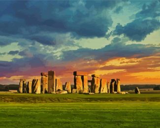 National Trust Stonehenge Landscape Salisbury diamond painting