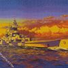 Navy Ship diamond painting