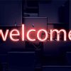 Neon Welcome diamond painting