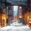 New York Snowy Alley diamond painting