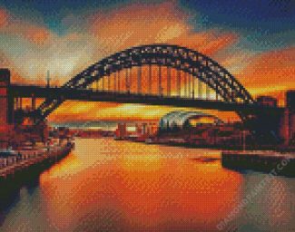 Newcastle Tyne Bridge diamond painting