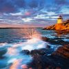 Newport Castle Hill Lighthouse diamond painting