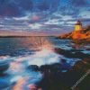 Newport Castle Hill Lighthouse diamond painting