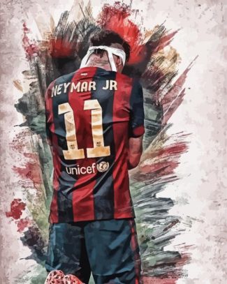 Neymar JR Barcelona Player diamond painting