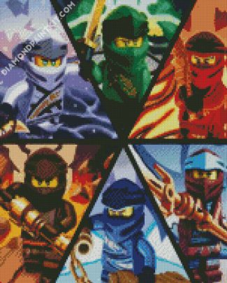 Ninjago Characters diamond painting