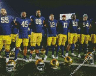 Notre Dame Fighting Players diamond painting