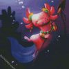 Ocean Guard Axolotl diamond painting