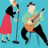 Old Couple Singing diamond painting