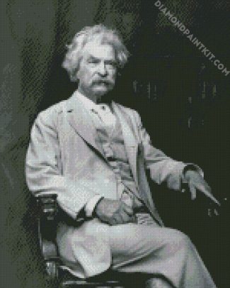 Old Mark Twain diamond painting