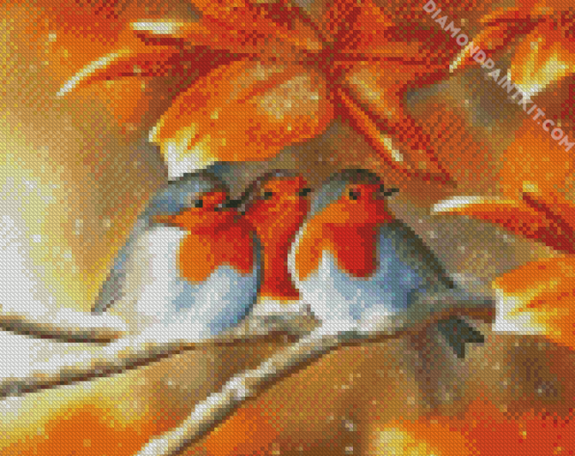 Old World Sparrows Birds diamond painting