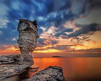 Ontario Flowerpot Island At Sunset diamond painting