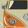 Orange Autcaravan Camper diamond painting diamond painting