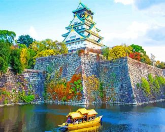 Osaka Castle Park diamond painting