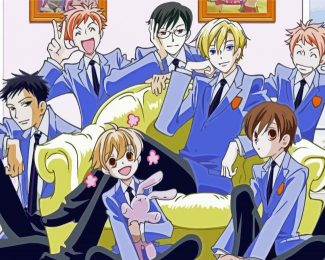 Ouran High School Host Club Characters diamond painting