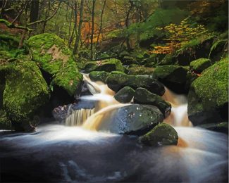 Padley Gorge Sheffield diamond painting