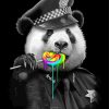 Panda Eating Lollipop diamond painting