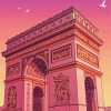 Paris Arc De Triomphe Poster diamond painting