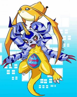 Patamon And Gabumon diamond painting