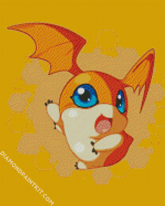 Patamon diamond painting