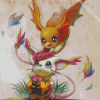 Patamon Digimon Anime Art diamond painting