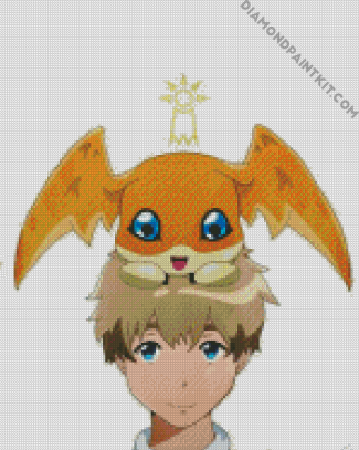 Patamon Digimon Anime diamond painting