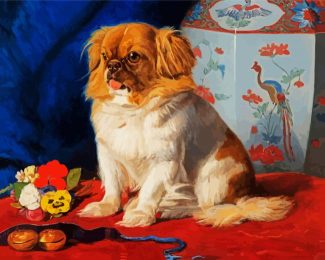 Pekingese Dog diamond painting