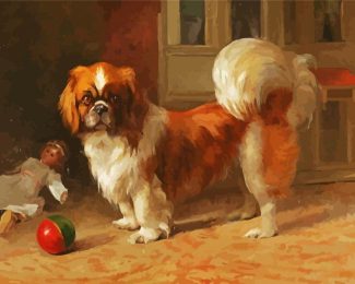 Pekingese Puppy diamond painting