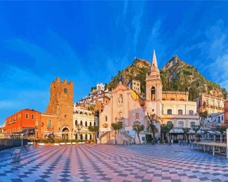 Piazza IX Aprille Taormina diamond painting