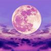 Pink Sky Moon diamond painting