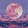 Pink Sky Moon diamond painting