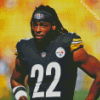 Pittsburgh Steelers Player Najee Harris diamond painting