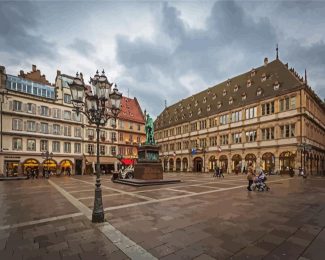 Place Gutenberg Strasbourg diamond painting