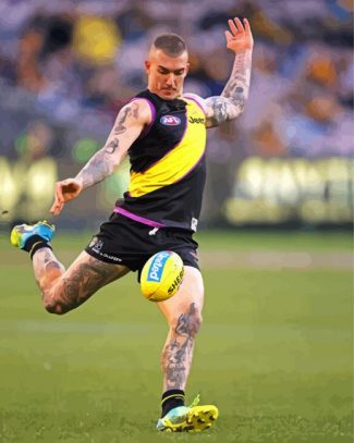 Player Dustin Martin diamond painting