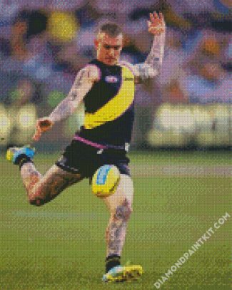 Player Dustin Martin diamond painting