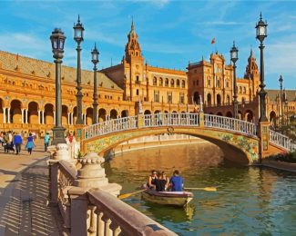 Plaza De Espana Seville diamond painting