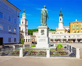 Plaza De Mozart Salzburg diamond painting