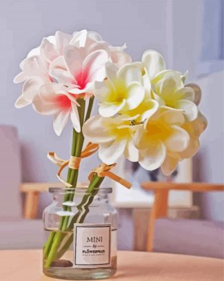 Plumeria In Jar diamond painting