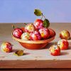 Plums In Terracotta Bowl diamond painting