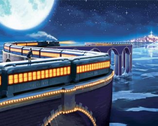 Polar Express Train diamond painting