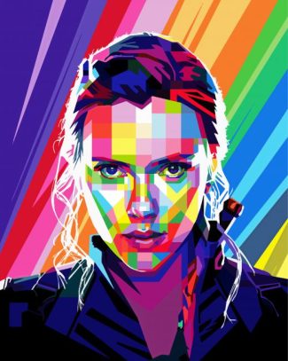 Pop Art Scarlett diamond painting