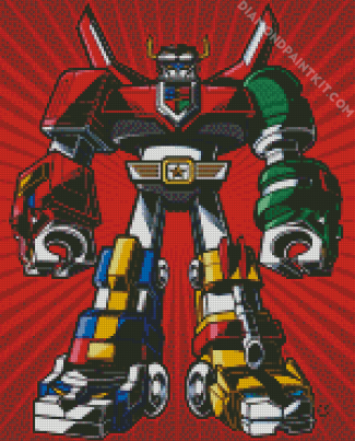 Pop Art Voltron diamond painting