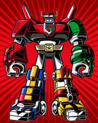 Pop Art Voltron diamond painting