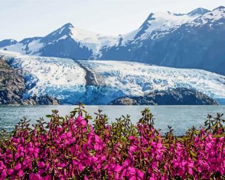 Portage Glacier Alaska diamond painting