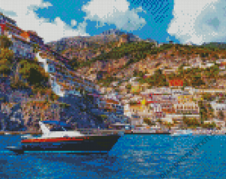 Positano Italy Seascape diamond painting